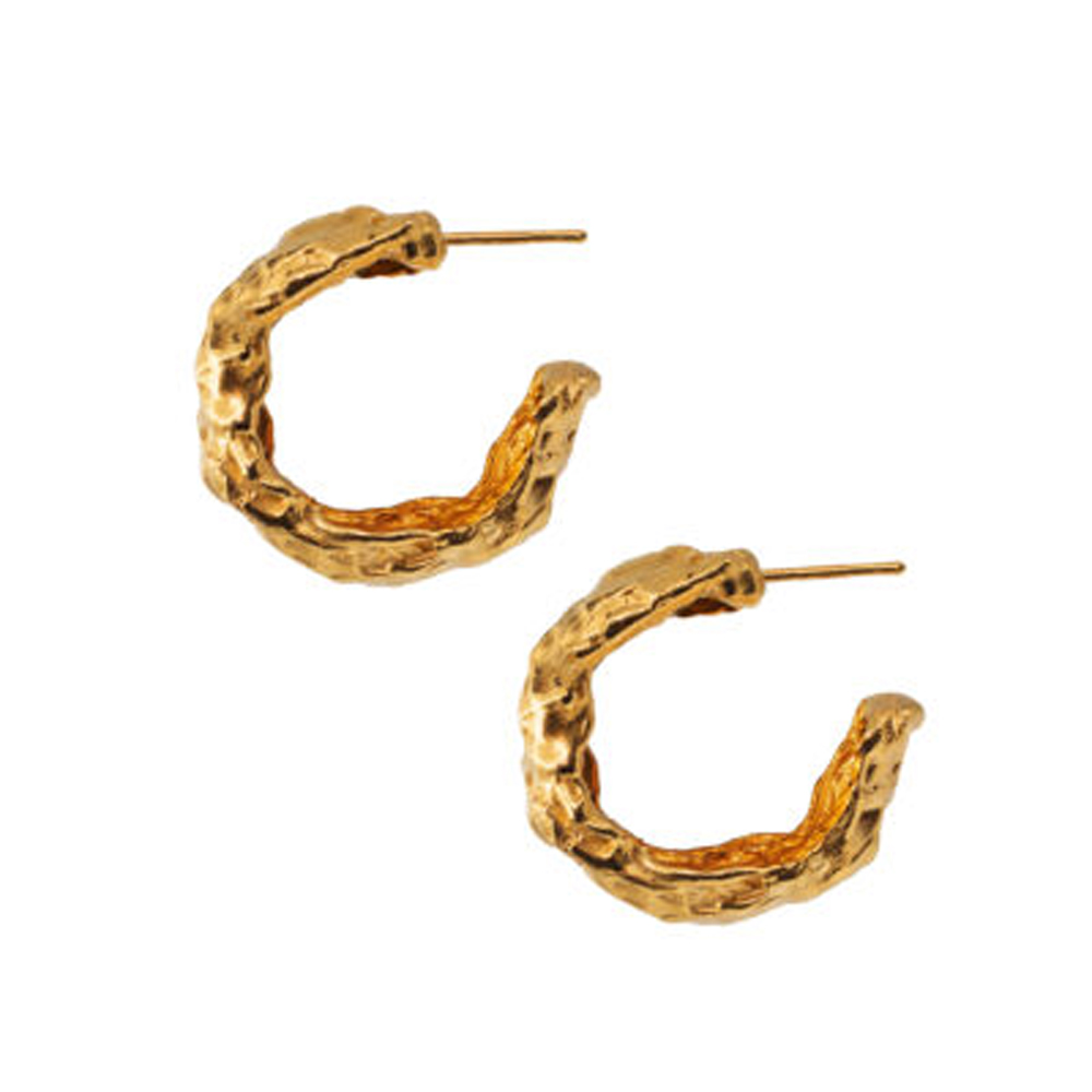 Simuero Cabo sustainable golden hoops