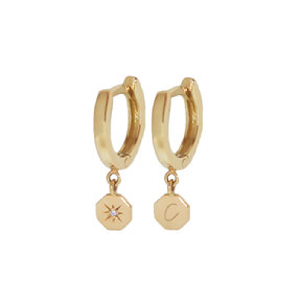 Poincoin22 sustainable golden hoops