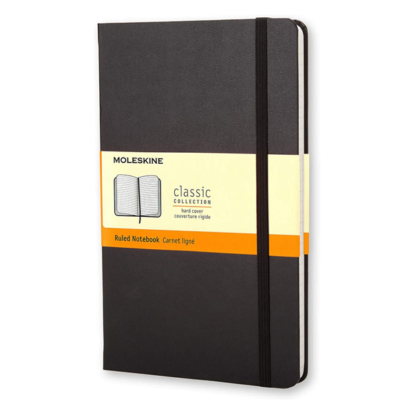 Moleskine classic black ruled notebook gifts for writers